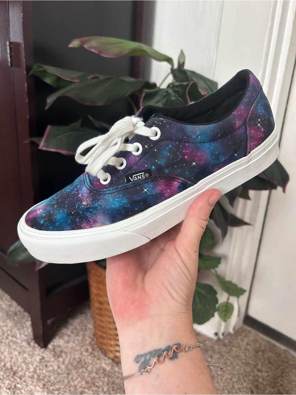 Vans Galaxy Print Low-Top Sneaker - Purple/Blue